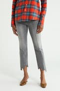 MOTHER The Insider Crop Pointy Fray Jeans