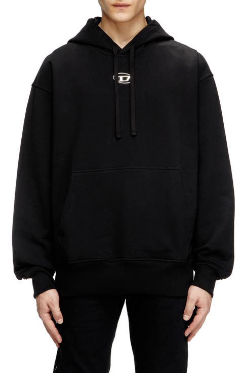 Oversize Metallic Logo Hoodie