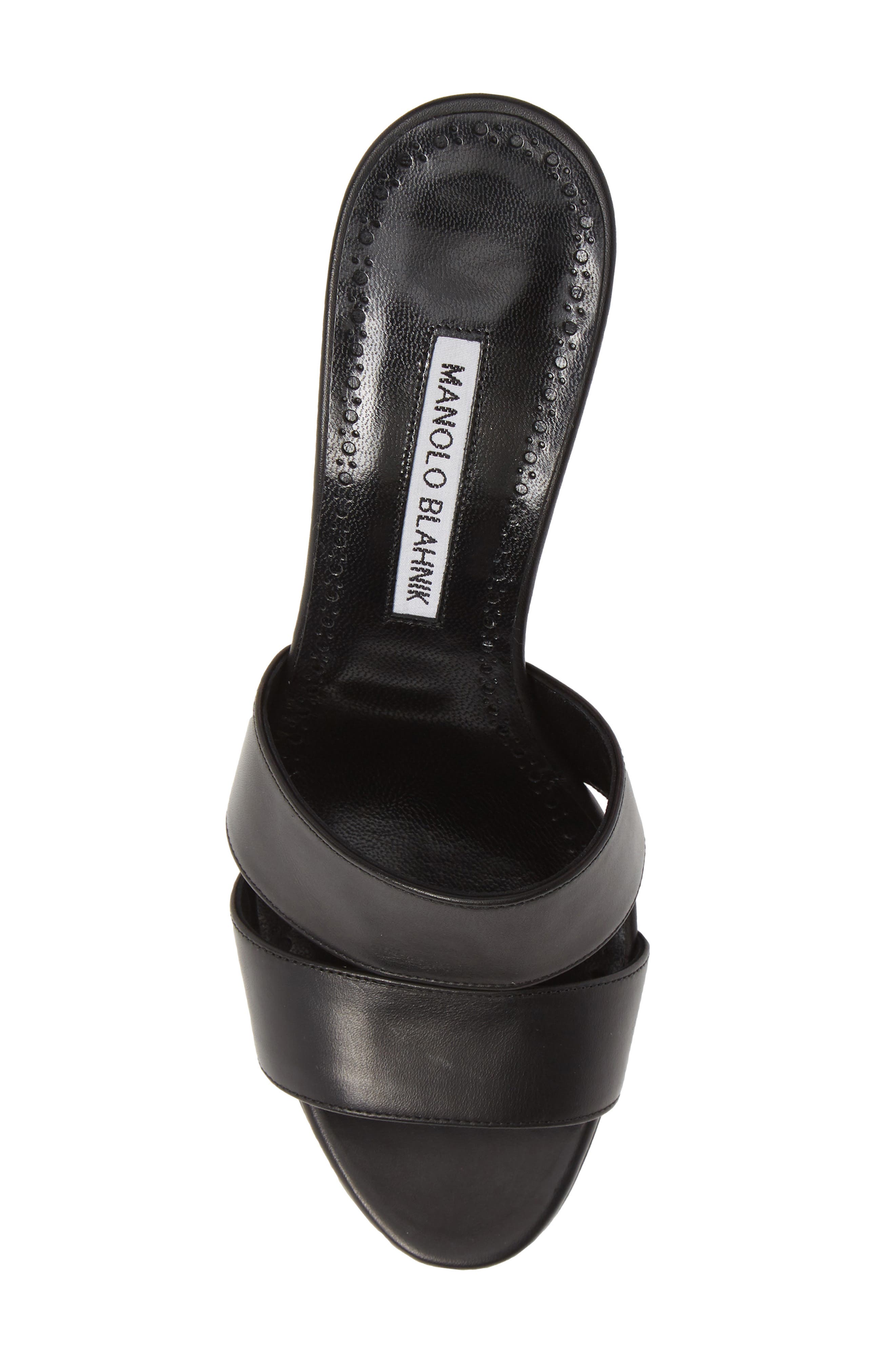 Iacopo Double Band Sandal, Alternate, color, BLACK LEATHER