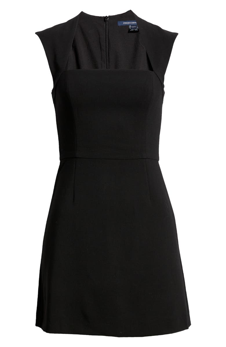 French Connection Ruth Whisper A-Line Dress, Alternate, color, Black