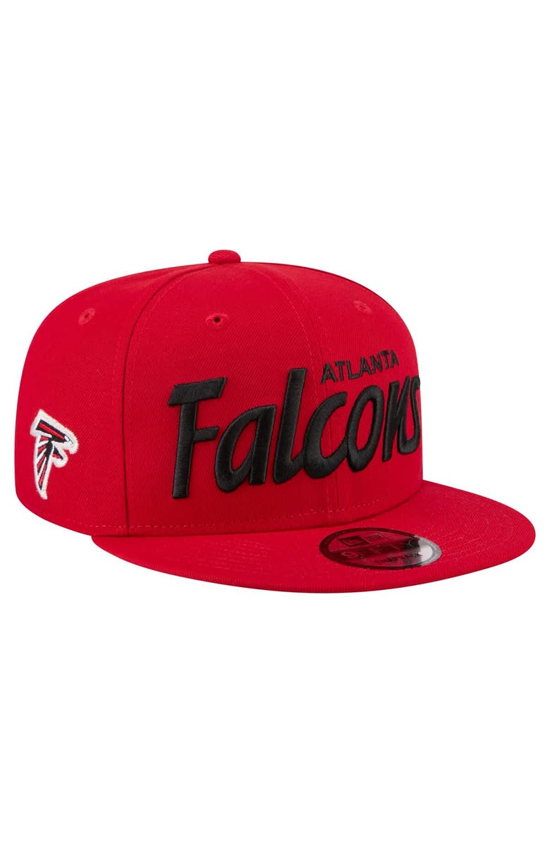 New Era Men's New Era  Red Atlanta Falcons Core Team Script 9FIFTY Snapback Hat, Alternate, color, Red