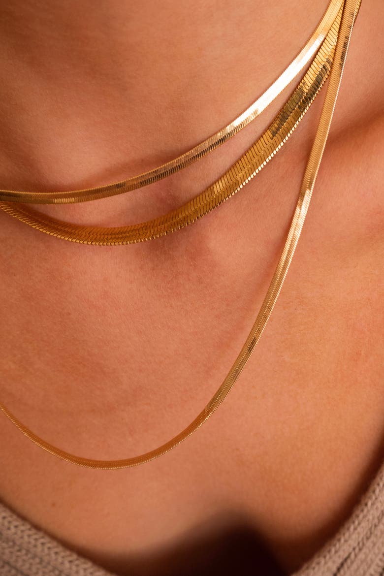 Jumbo Nile Necklace, Alternate, color, Gold