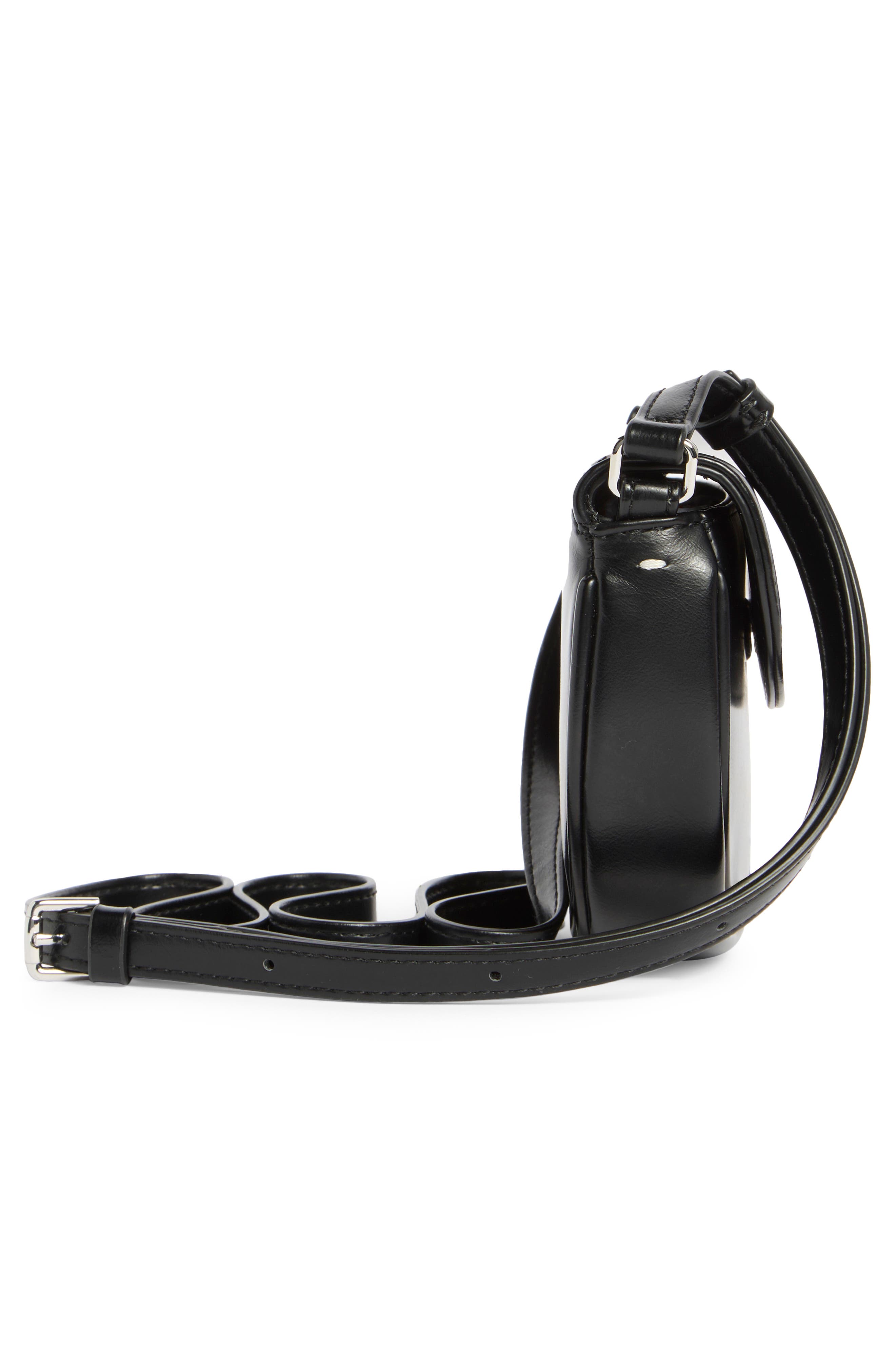 Stand Oil Mino Faux Leather Crossbody Bag, Alternate, color, Black