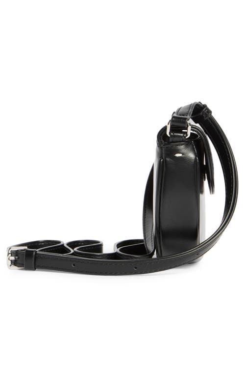 Stand Oil Mino Faux Leather Crossbody Bag In Black