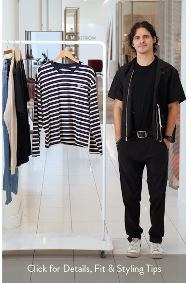 Kai Stripe Long Sleeve Cotton Dad T-Shirt video