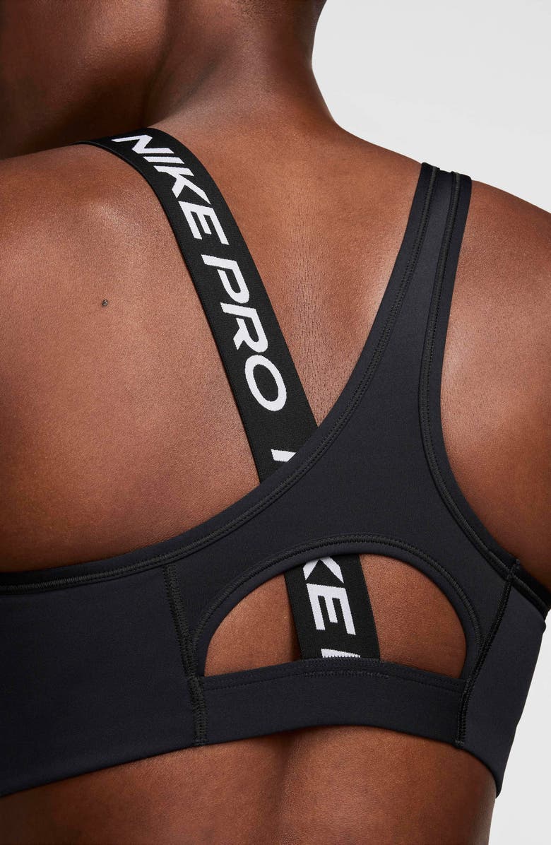 Nike Pro Swoosh Asymmetric Sports Bra, Alternate, color,