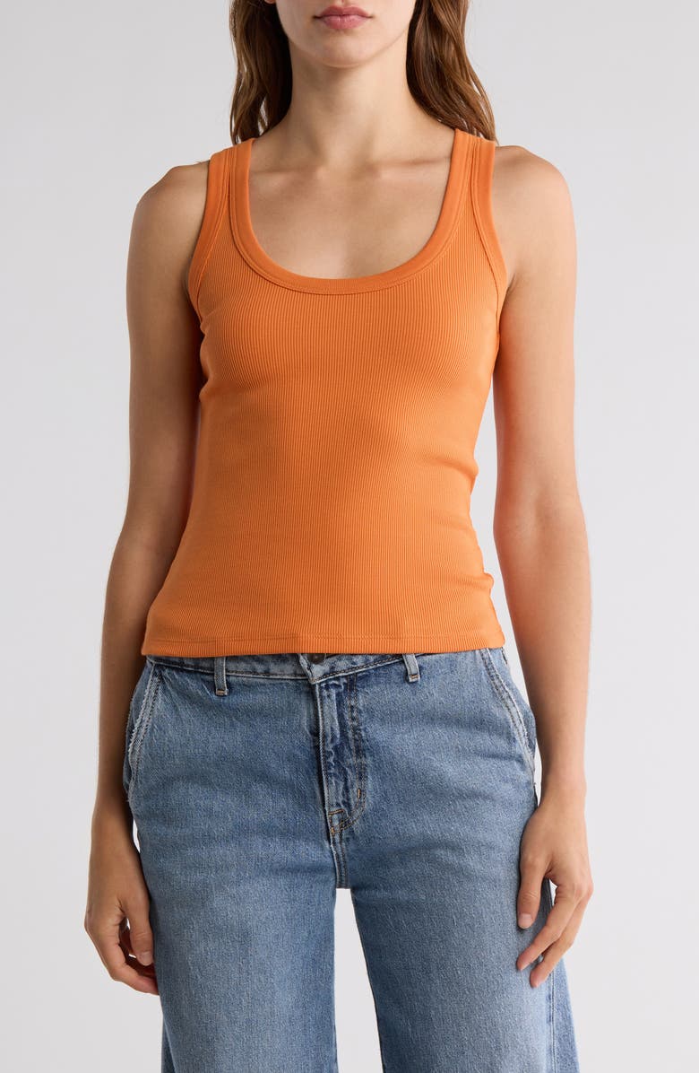 Veronica Beard Birke Stretch Cotton Tank, Main, color,