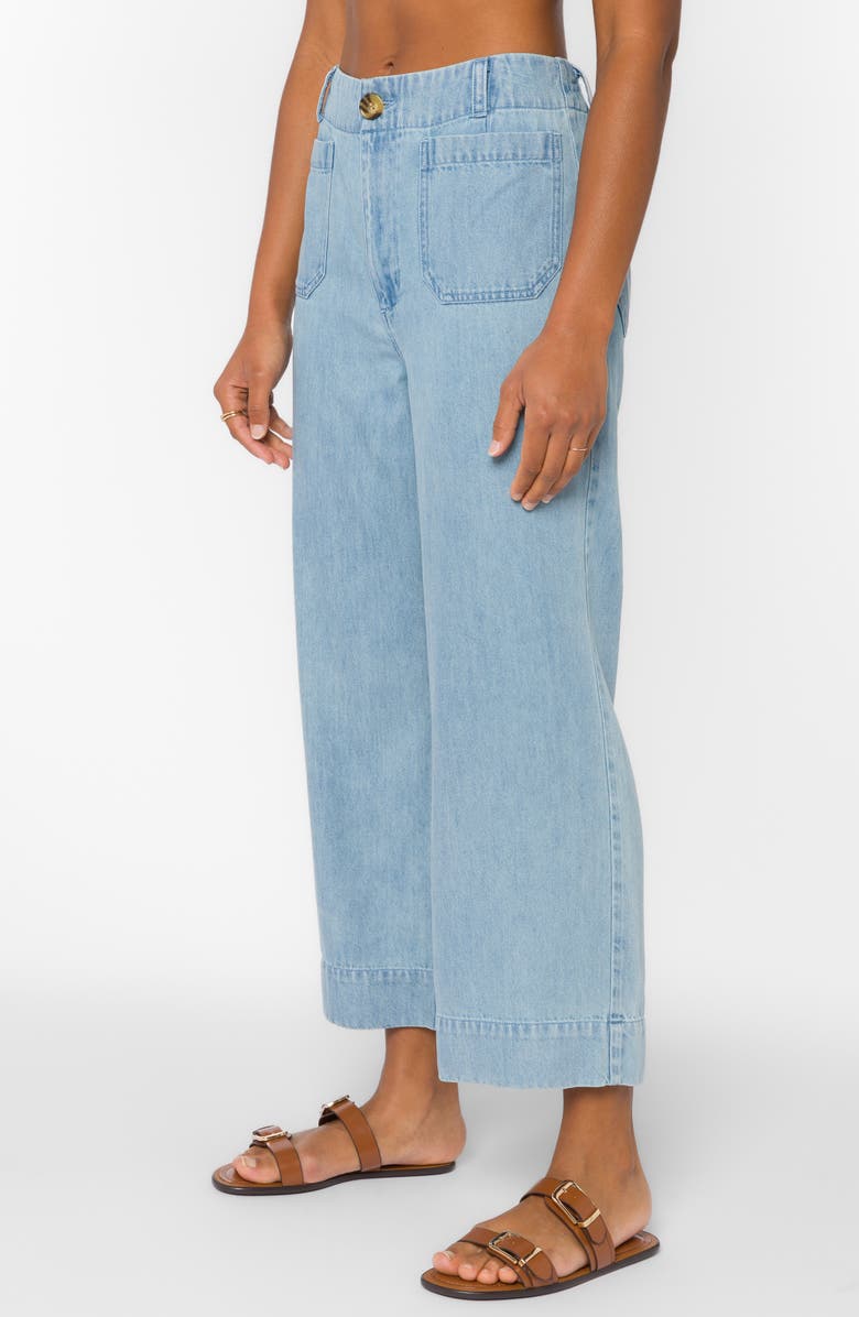 VELVET HEART Alyx High Rise Flare Ankle Pants, Alternate, color, Classic Indigo