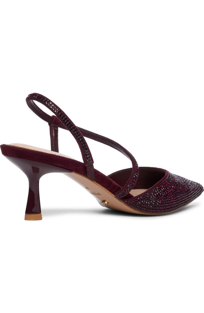 Dune London Competitive Slingback Pointed Toe Pump, Alternate, color, Burgundy