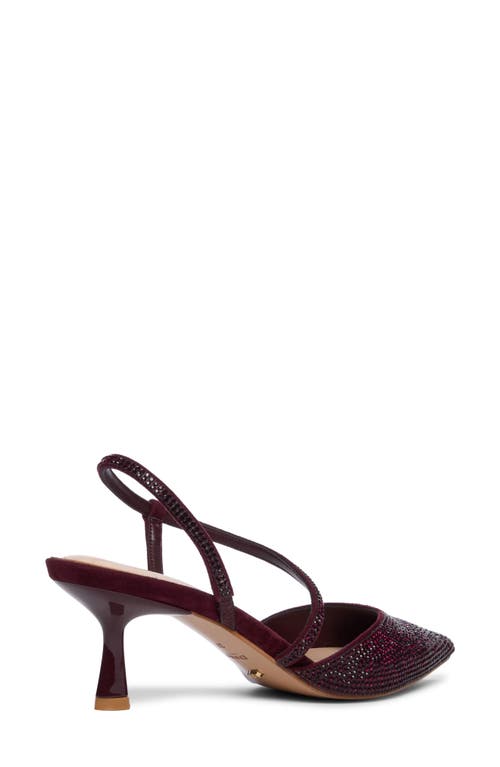 Dune London Competitive Slingback Pointed Toe Pump In Burgundy