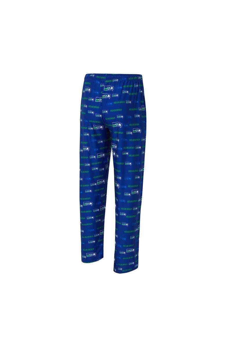 CONCEPTS SPORT Men's Concepts Sport Royal Seattle Seahawks Retro Mosaic Allover Print Knit Pants, Alternate, color, Royal