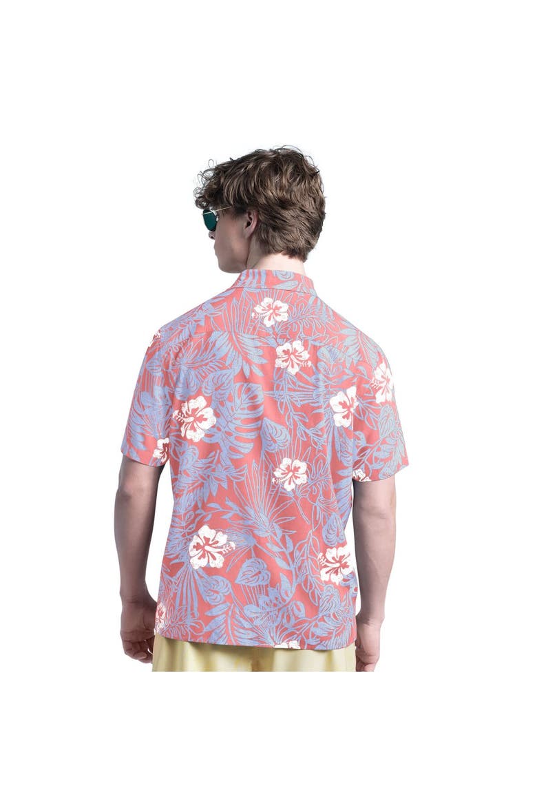 Men's Margaritaville Coral San Diego Padres Palm Shade Party Button-Up Shirt, Alternate, color, Coral