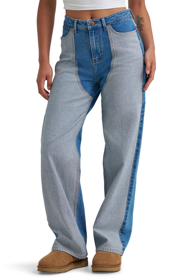 Loose Straight Jeans, Main, color, TOPAZ