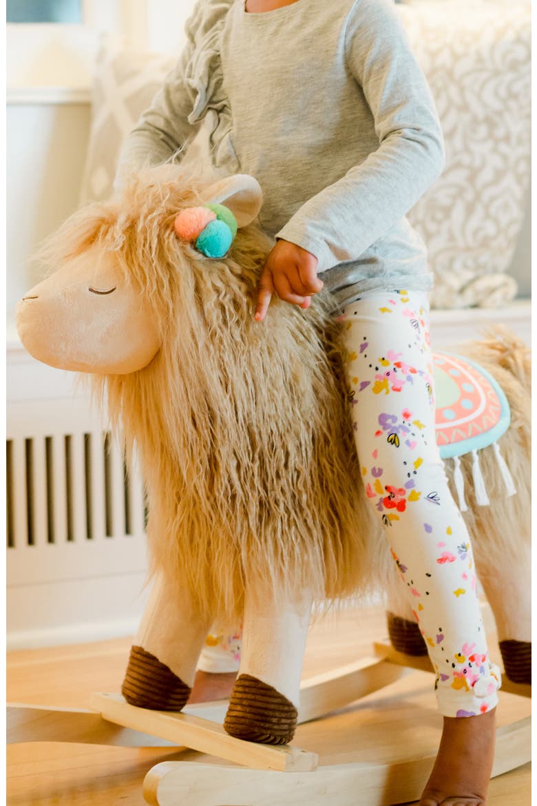 Llama Joyrides Rocker, Alternate, color, BROWN