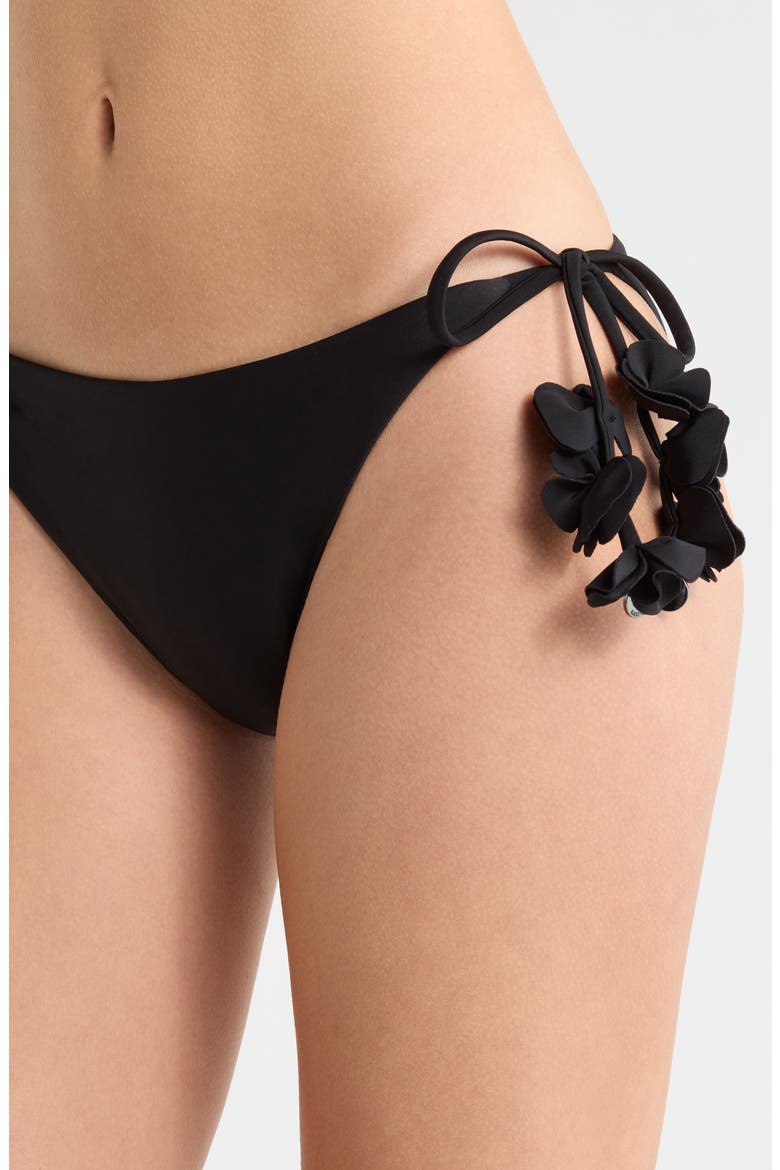 Benni Side Tie Bikini Bottoms, Alternate, color, BLACK