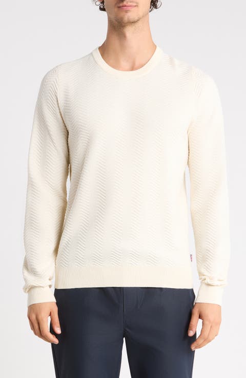 Herringbone Crewneck Sweater