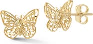Ember Fine Jewelry 14K Gold Butterfly Stud Earrings
