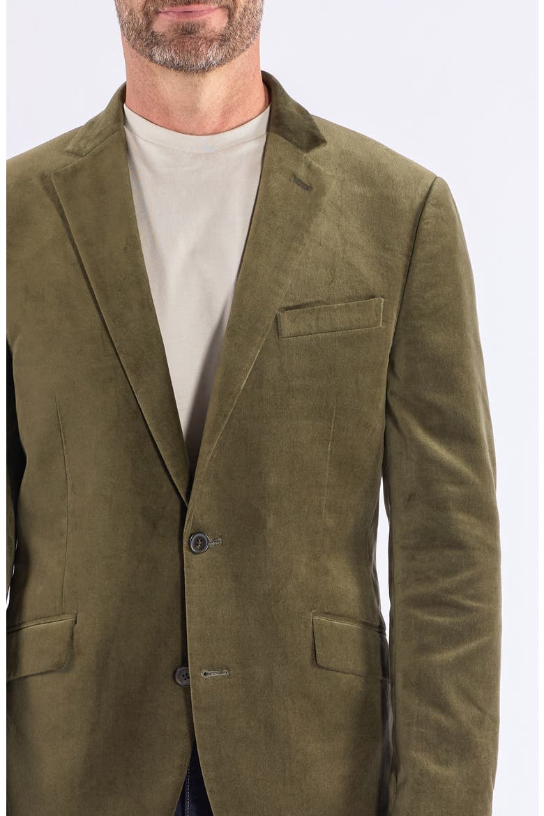 Velvet Sport Coat, Alternate, color, OLIVE