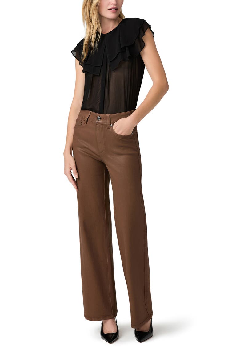 Lucia Double Ruffle Collar Top, Alternate, color, BLACK
