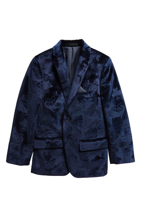 Kids' Paisley Velvet Dinner Jacket (Big Kid)
