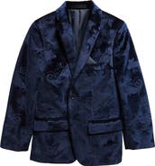 Tallia Kids' Paisley Velvet Dinner Jacket