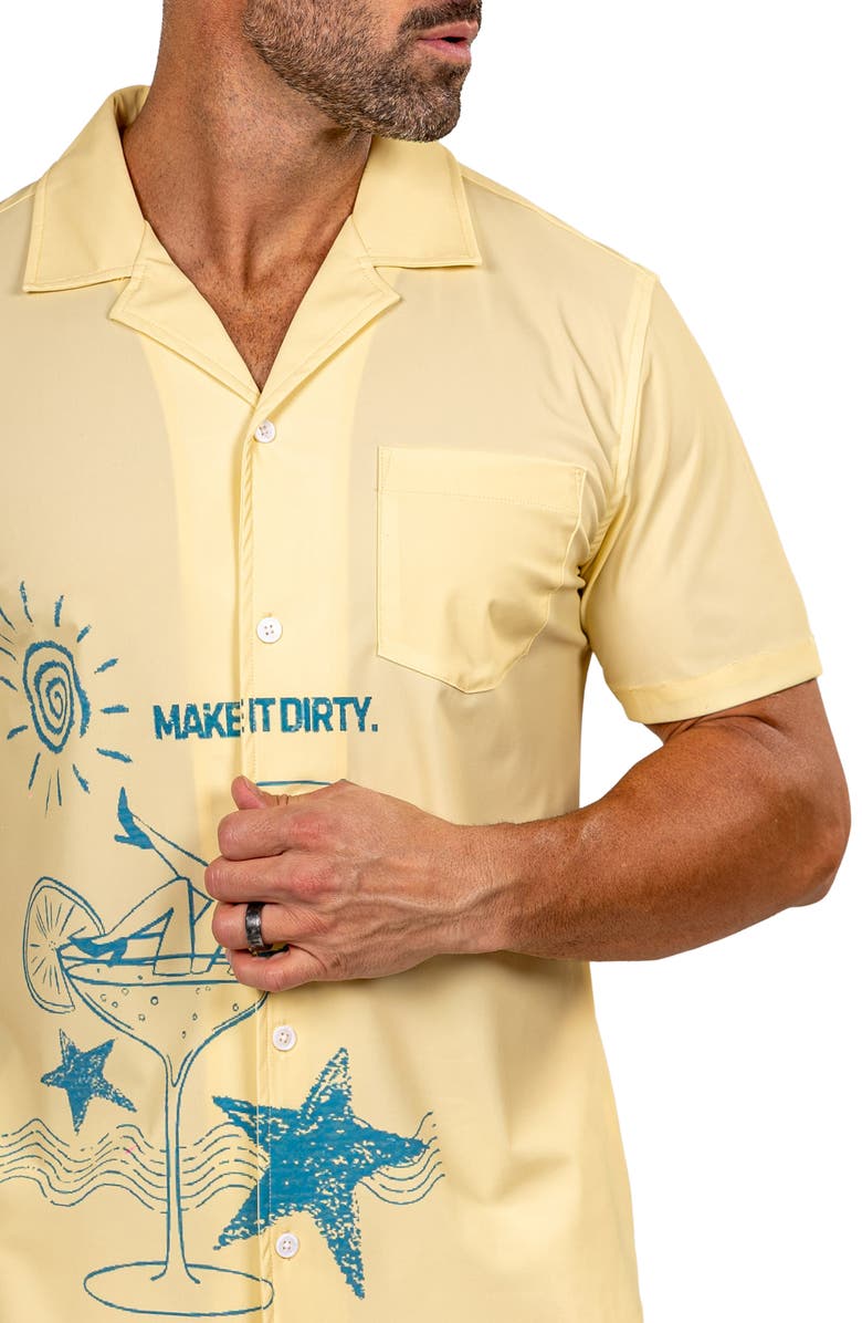 Maceoo Marthy White Camp Shirt, Alternate, color, 