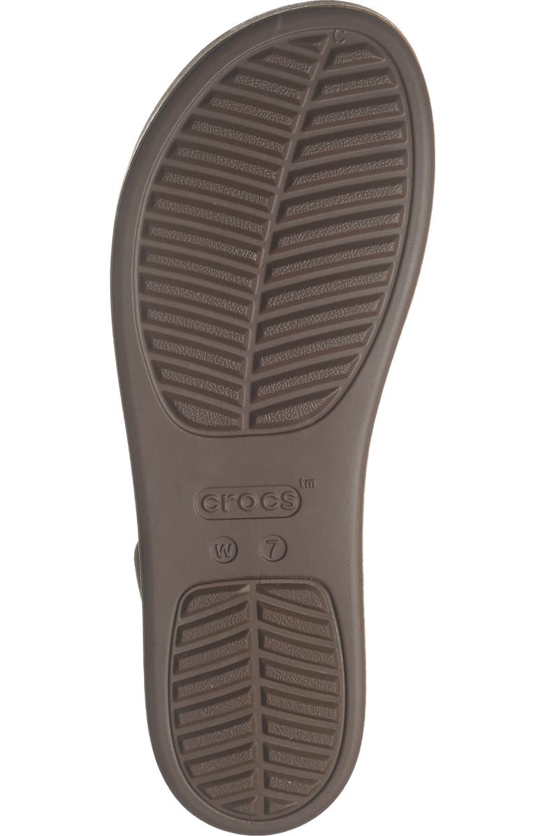 CROCS Brooklyn Cork Low Platform Wedge Sandal, Alternate, color, Chai