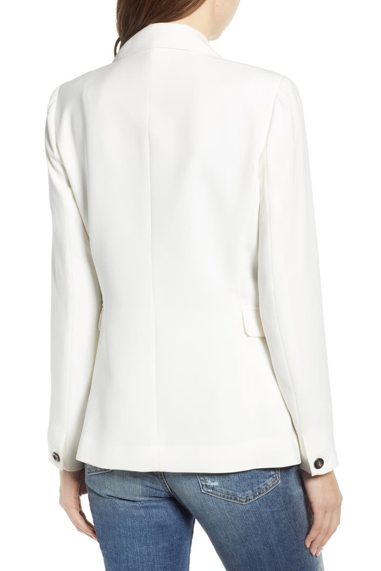 Single Button Blazer, Alternate, color, WHITE