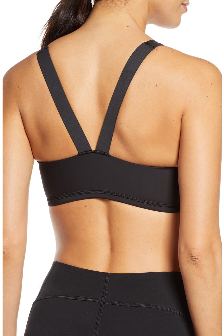 Low Impact Sports Bra, Alternate, color, BLACK