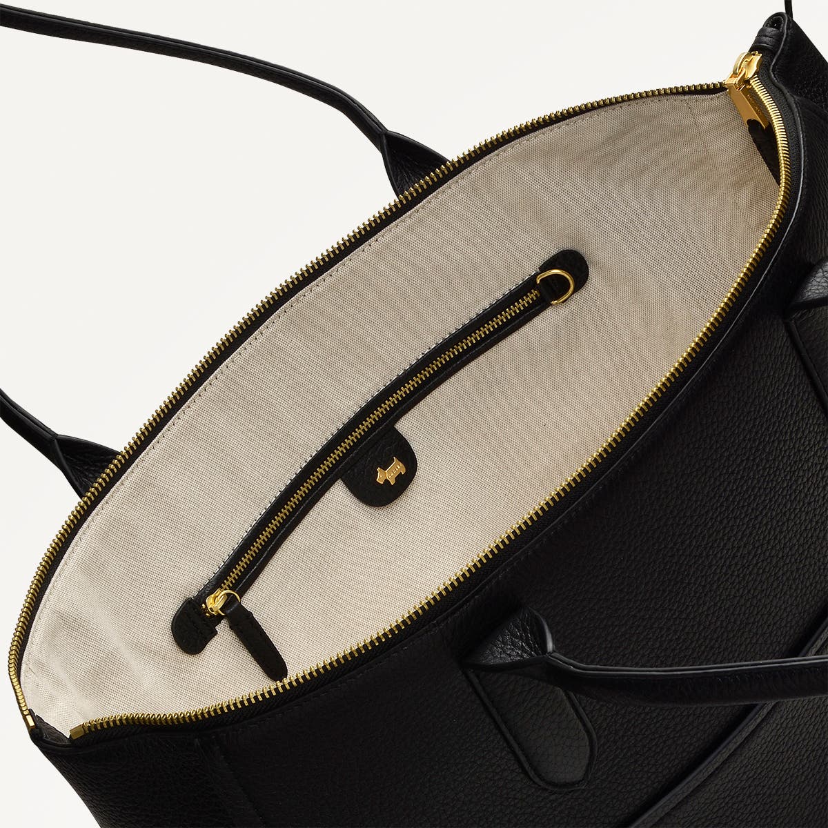 Radley Oak Street Medium Ziptop Tote Bag, Alternate, color, Black