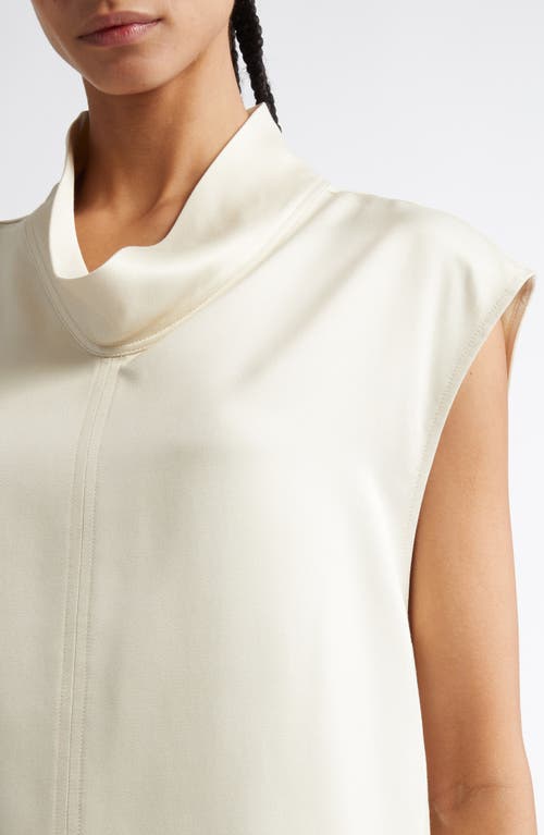 Shop Totême Toteme Funnel Neck Sleeveless Top In Ecru