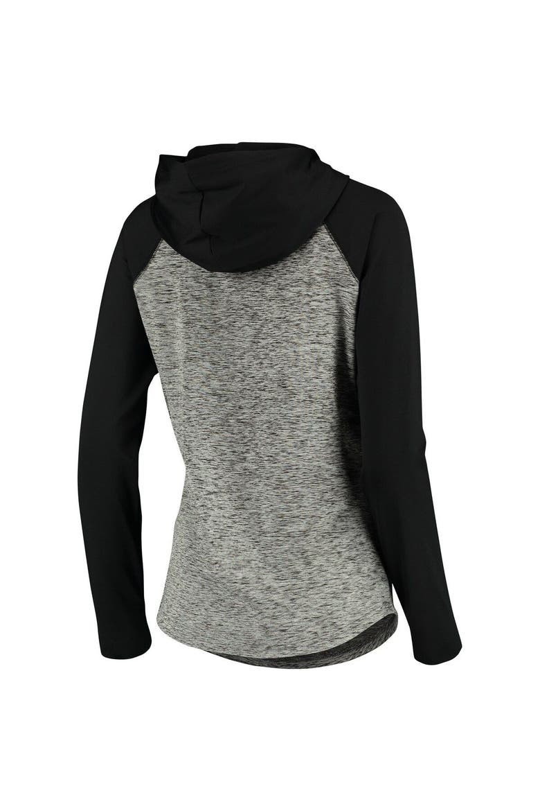 Women's G-III 4Her by Carl Banks Heathered Gray/Black Las Vegas Raiders Championship Ring Pullover Hoodie, Alternate, color, Heather Gray