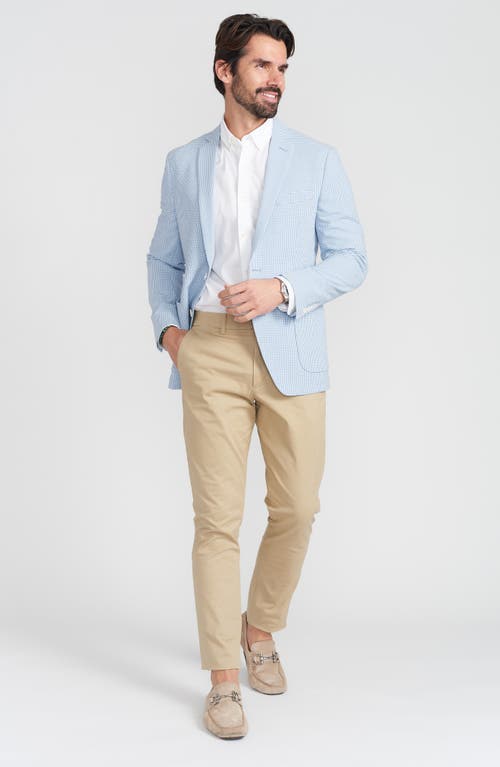 SAVILE ROW CO SAVILE ROW CO BLUE CHECK SEERSUCKER SPORT COAT 