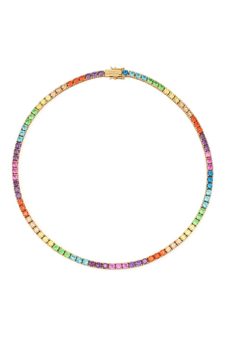 Tennis Necklace, Main, color, RAINBOW MULTI