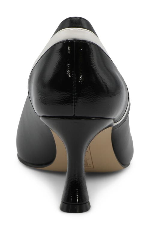 Charles David Aleesha Pointed Toe Pump In Black/white