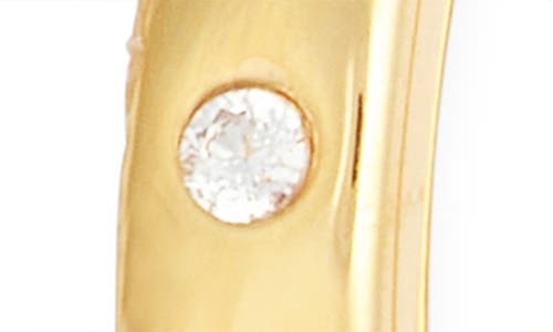 Nordstrom Skinny Huggie Hoop Earrings In 14k Gold Plated
