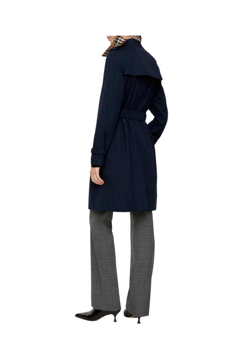 Mid-length Kensington Heritage Trench Coat, Alternate, color, Coal blue