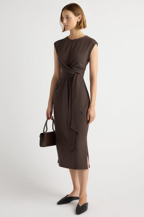 Fei Tie-Front Organic Cotton Dress