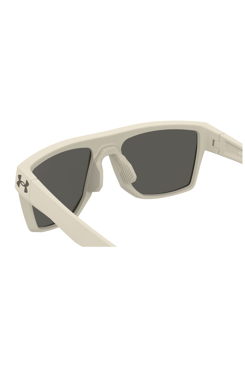 Launch 2 57mm Rectangular Sunglasses, Alternate, color, KHAKI