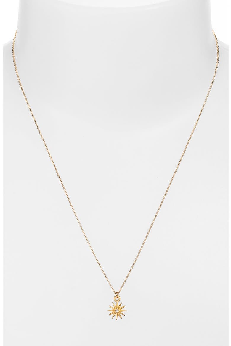 'Swarovski Reminders' Pendant Necklace, Alternate, color, GOLD- MAGNIFICENT