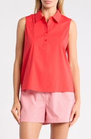 DR2 by Daniel Rainn Sleeveless Poplin Polo