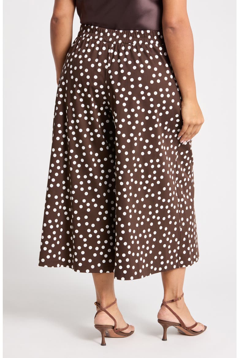 Wide Leg Capri Pants, Alternate, color, BROWN