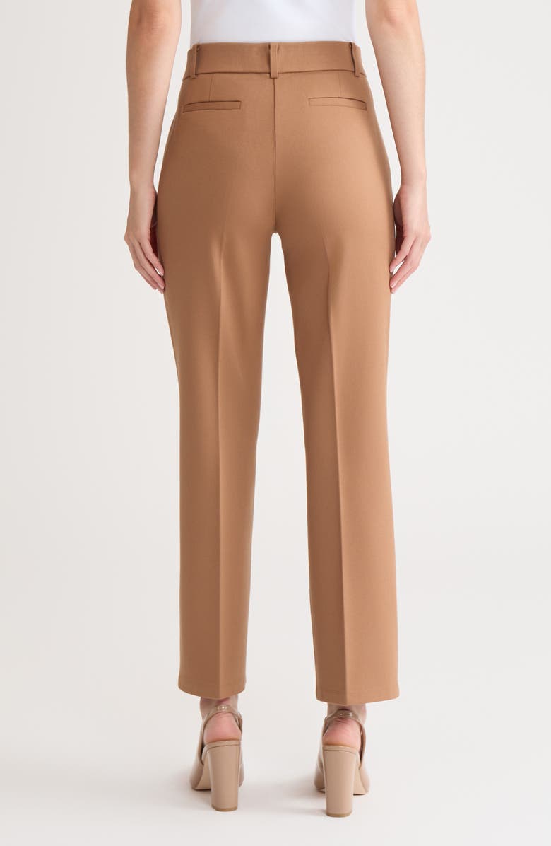 KASPER Pull-On Flare Pants, Alternate, color, Dark Camel