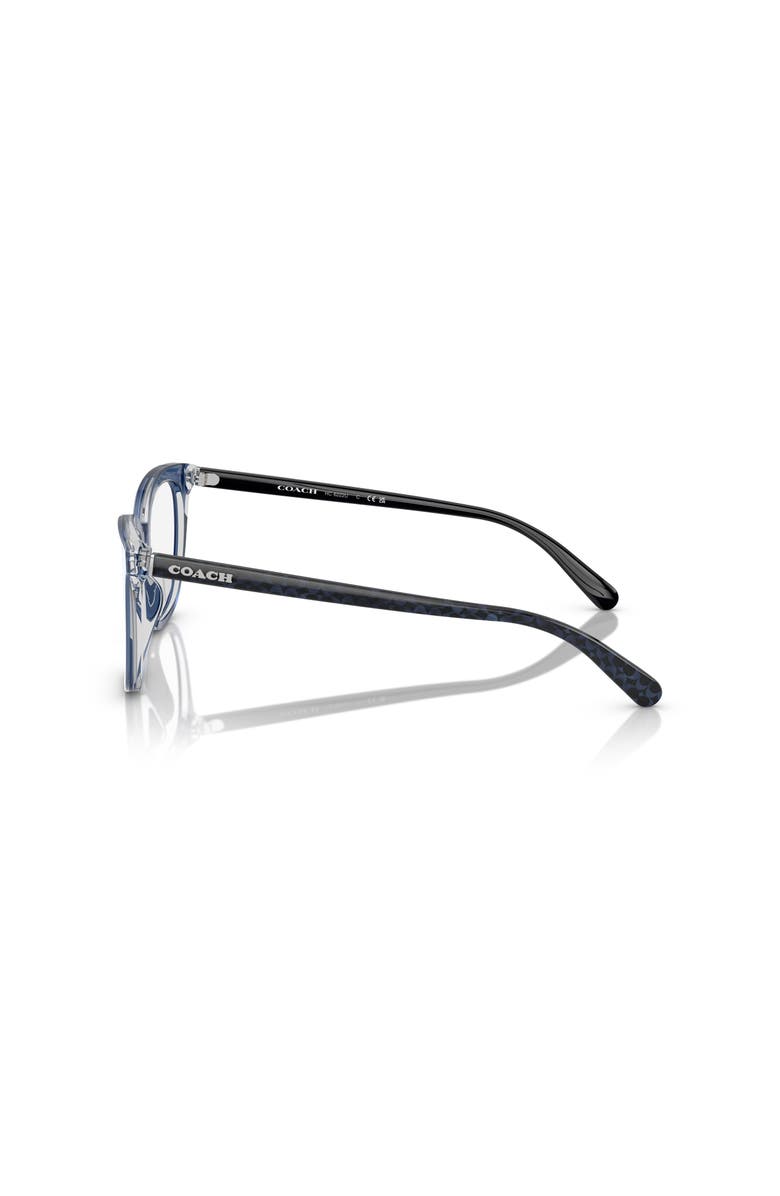 COACH 49mm Square optical glasses, Alternate, color, Blue