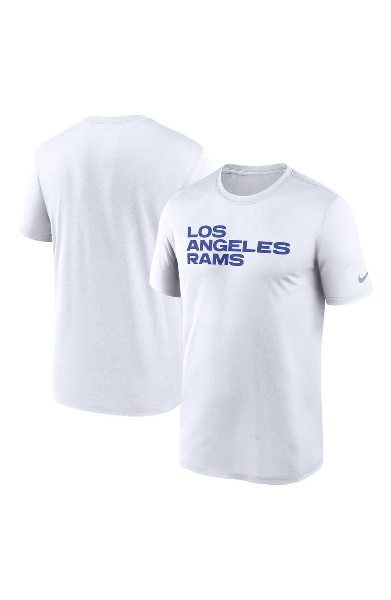 Nike Men's Nike White Los Angeles Rams Primetime Legend Wordmark Performance T-Shirt, Main, color, White