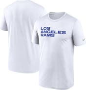 Nike Men's Nike White Los Angeles Rams Primetime Legend Wordmark Performance T-Shirt