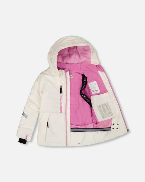 Deux Par Deux Girl Two-piece Teknik Snowsuit In Multi