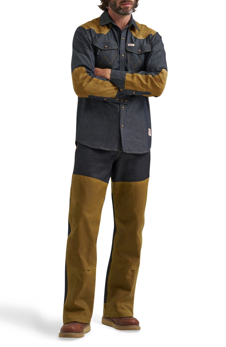 Wrangler Filson x Wrangler Two Tone Western Jeans, Alternate, color, Indigo