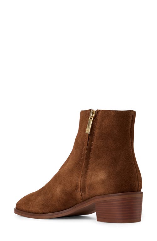 Aquatalia Reeta Luxe Suede Bootie In Brown