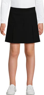 Lands' End School Uniform Girls Performance Pleated Skort Above the Knee